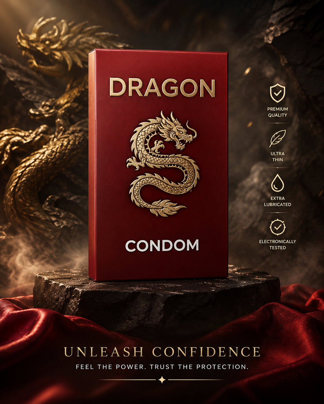 Dragon 7 Inch Realistic Hollow Strap-On Sleeve